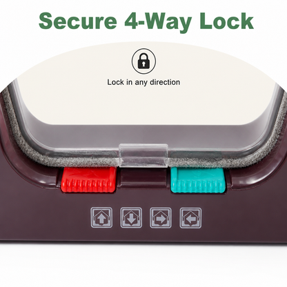 Ortekor Durable ABS & 4-Way Security Lock Pet Door (Door/Wall Mount)