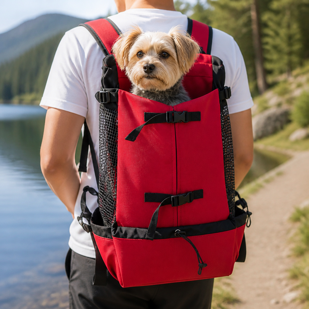 Ortekor Durable Nylon & Breathable Mesh Dog Carrier Backpack