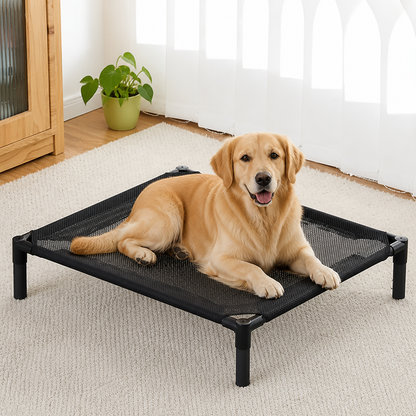 Ortekor Durable Outdoor Foldable Mesh Dog Bed (Washable)