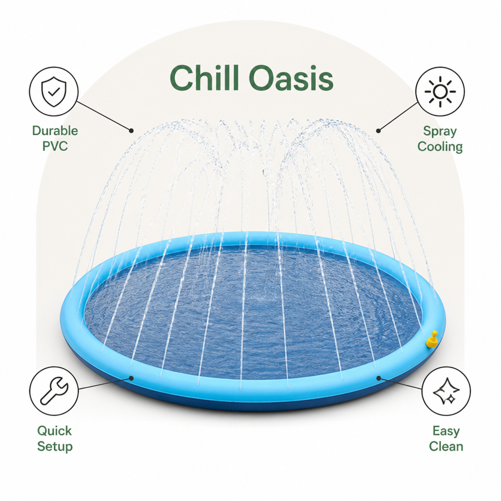 Ortekor Durable PVC & Easy-Clean Pet Pool