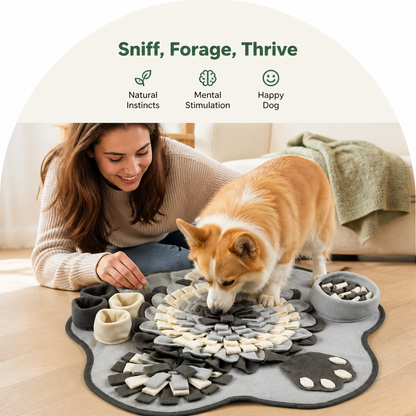 Ortekor Durable Polyester Interactive Slow-Feed Dog Snuffle Mat
