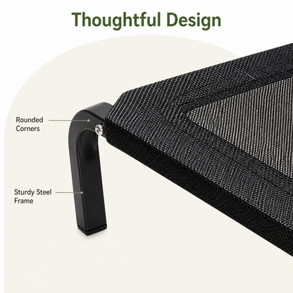 Ortekor Elevated Breathable Mesh Dog Bed (Foldable Canopy)