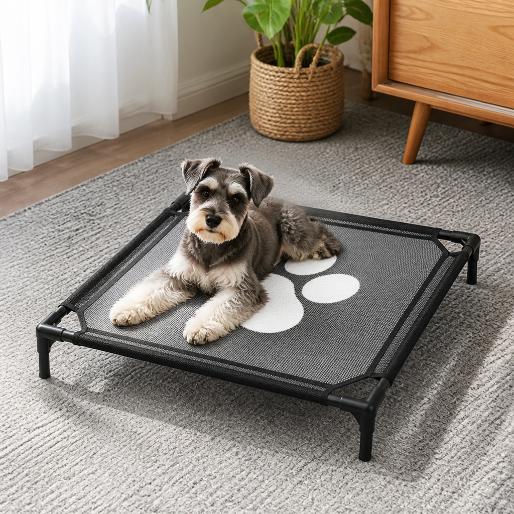 Ortekor Elevated Breathable Mesh Dog Bed (Guardrail)
