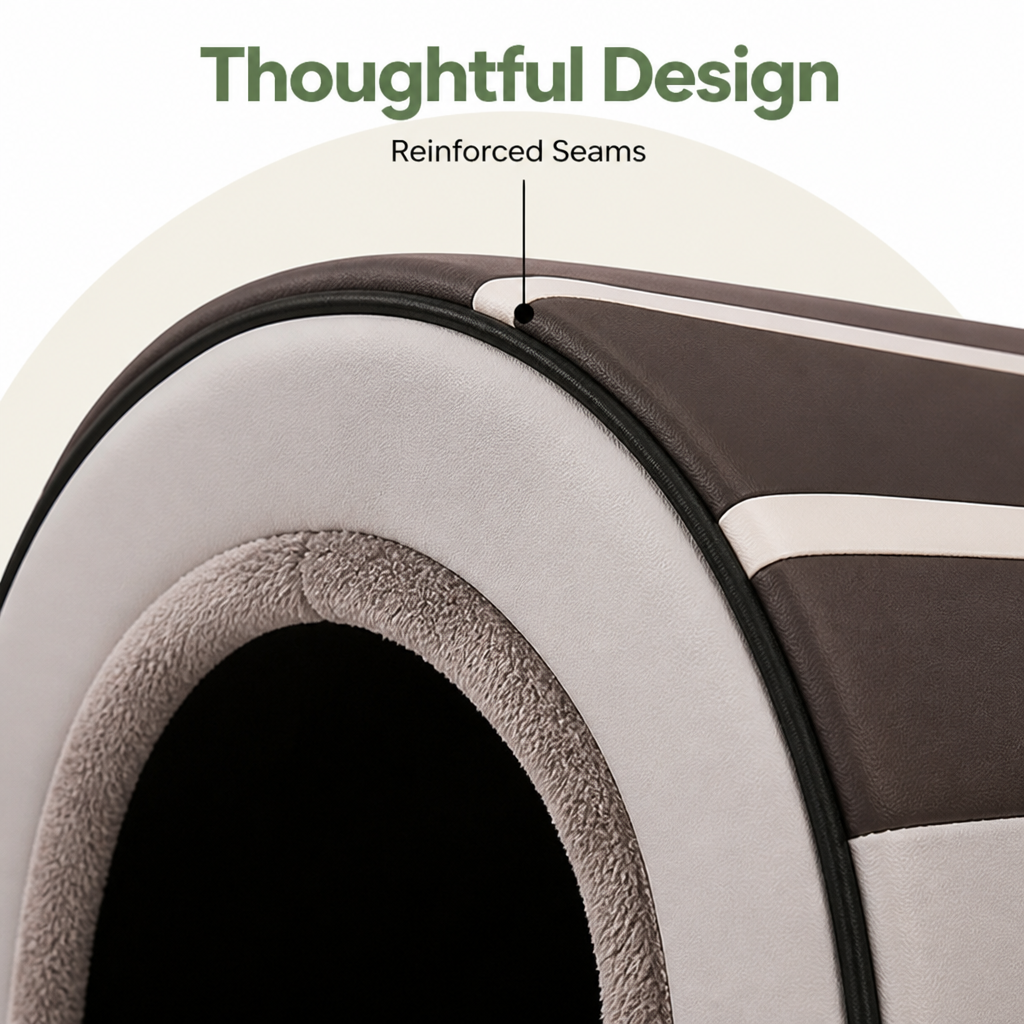 Ortekor Enclosed Foldable Cave Dog Bed (Removable Nest)