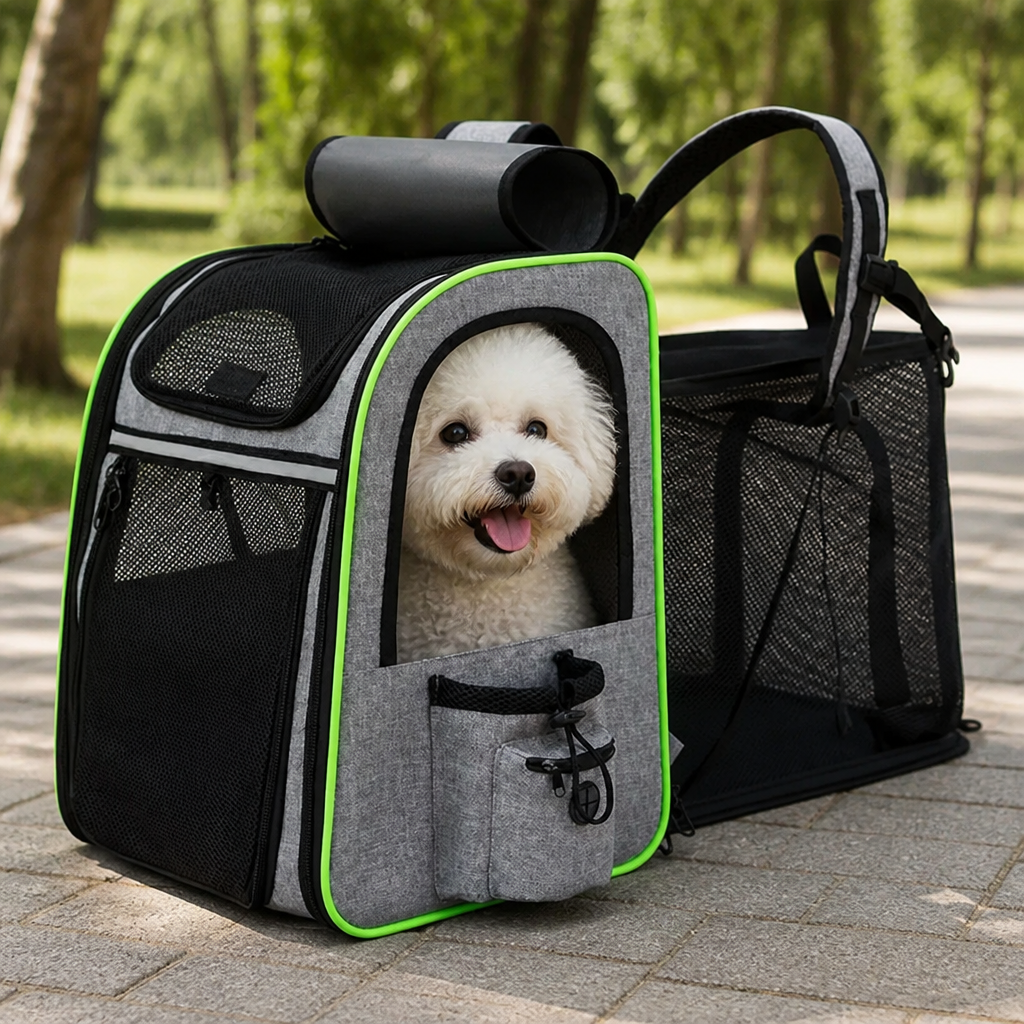 Ortekor Expandable & Foldable Breathable Pet Backpack