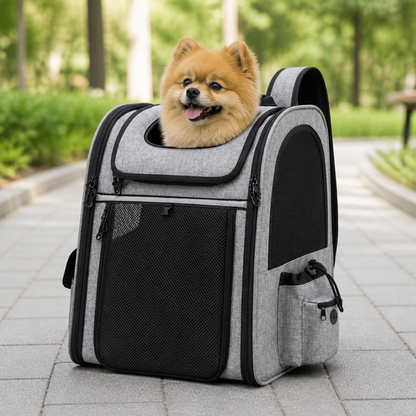 Ortekor Expandable & Foldable Breathable Pet Backpack