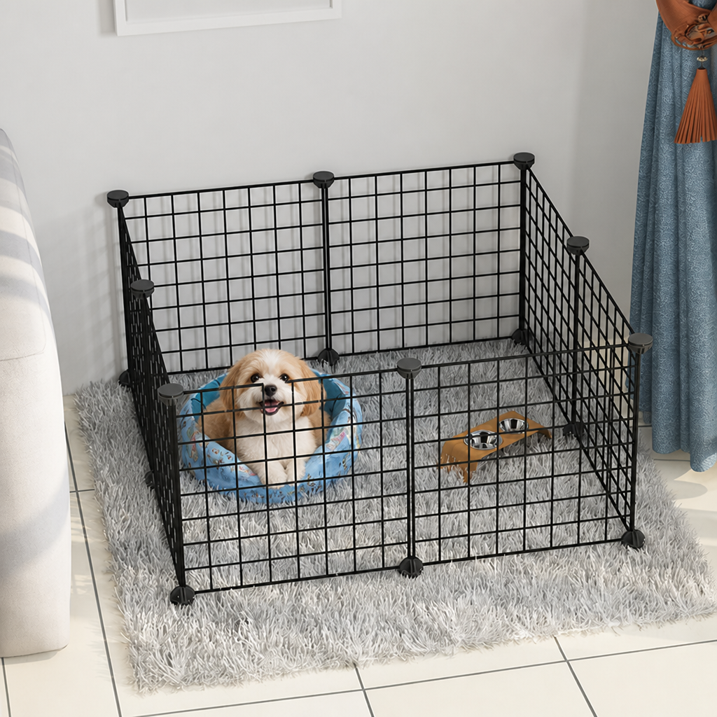 Ortekor Expandable & Modular Wire Mesh Dog Playpen