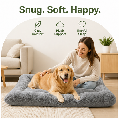 Ortekor Extra Large Thickened Plush Dog Bed