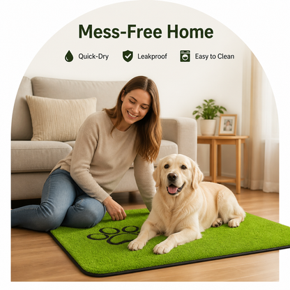 Ortekor Faux Grass Quick-Dry Waterproof Potty Mat