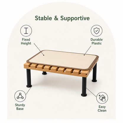 Ortekor Fixed-Height Ergonomic Plastic Feeding Stand