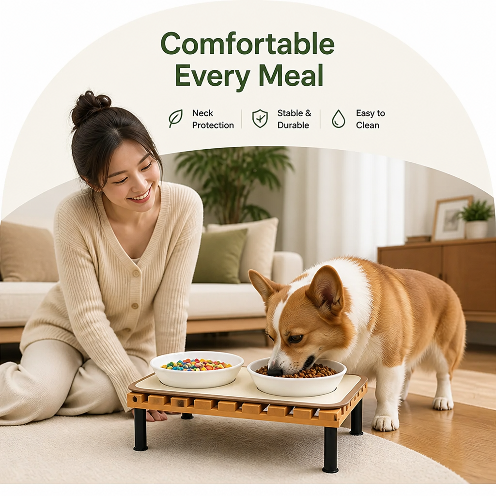 Ortekor Fixed-Height Ergonomic Plastic Feeding Stand