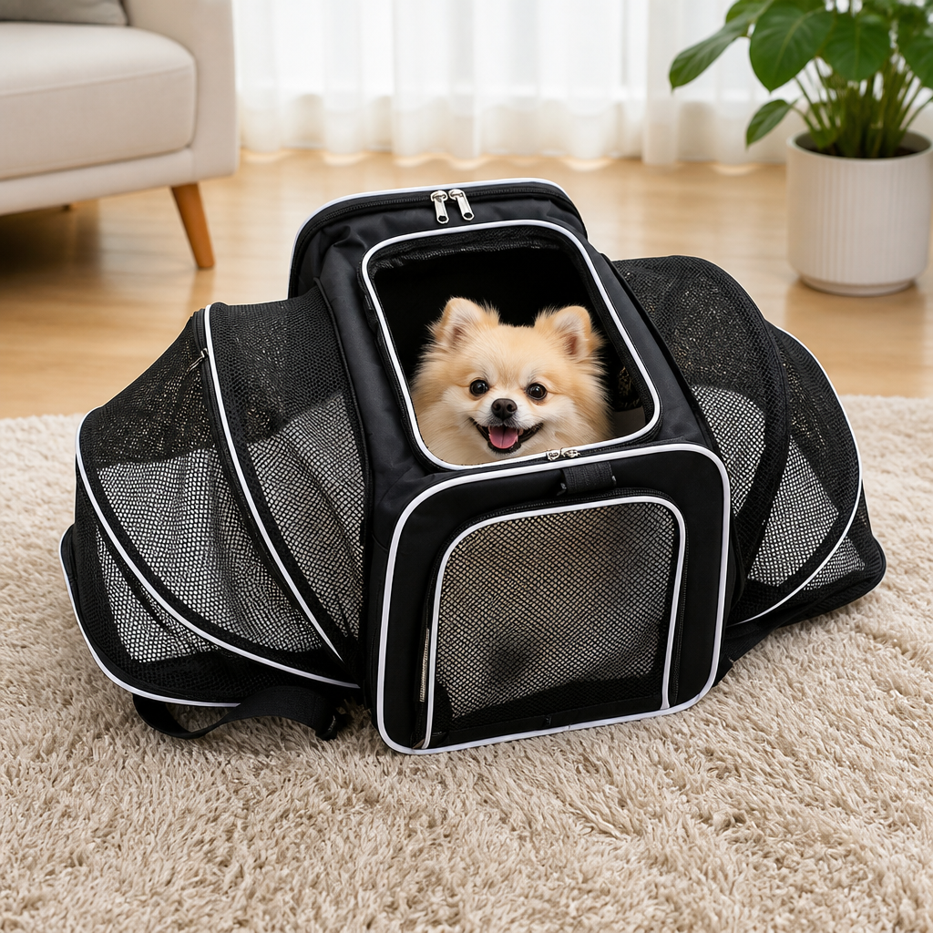 Ortekor Foldable & Breathable Mesh Pet Carrier