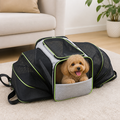Ortekor Foldable & Breathable Mesh Pet Carrier