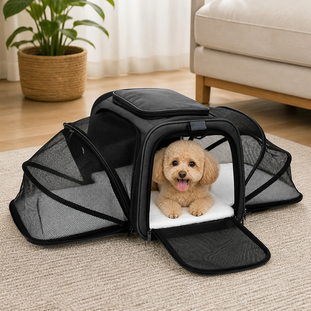 Ortekor Foldable & Breathable Mesh Pet Carrier