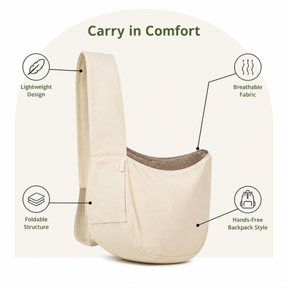 Ortekor Foldable Breathable & Padded Pet Carrier Backpack