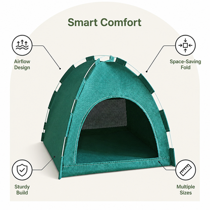 Ortekor Foldable & Breathable Pet Tent (All-Season)