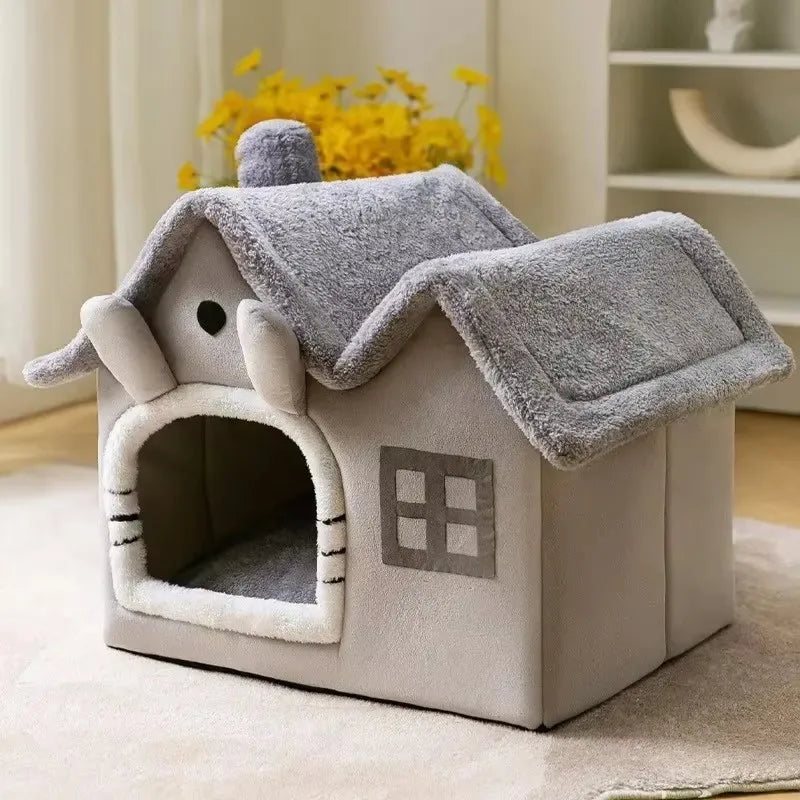 Ortekor Foldable Fleece-Lined Rebound Foam Pet House