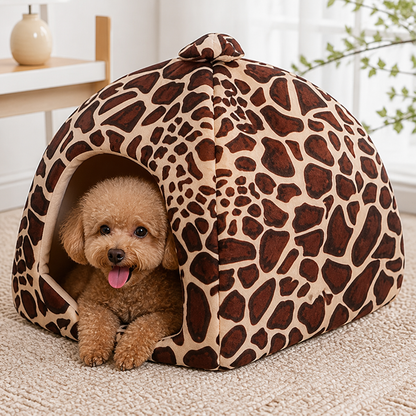 Ortekor Foldable Plush Pet Tent (Strawberry Shape)