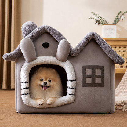 Ortekor Foldable Plush & Warm Pet House