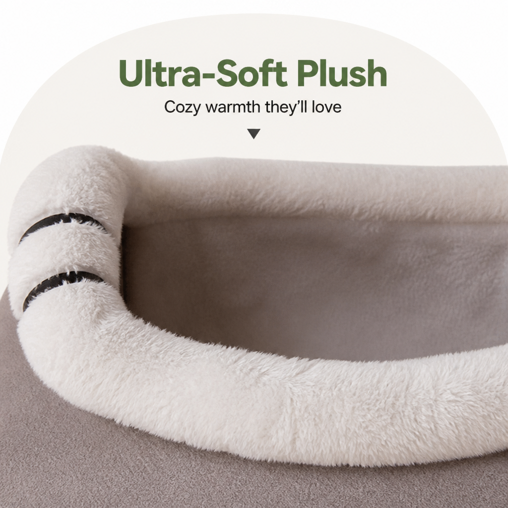 Ortekor Foldable Plush & Warm Pet House