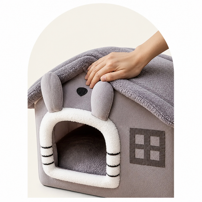 Ortekor Foldable Plush & Warm Pet House