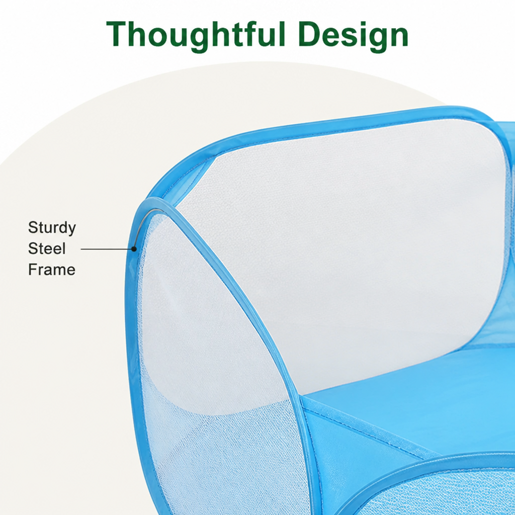 Ortekor Foldable Pop-Up & Breathable Mesh Pet Playpen