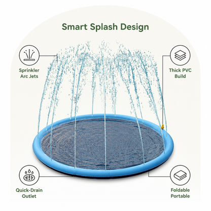 Ortekor Foldable & Quick-Drain Splash Pad