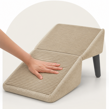 Ortekor Foldable Scratch-Resistant Wood Pet Ramp (Slip-Resistant Surface)