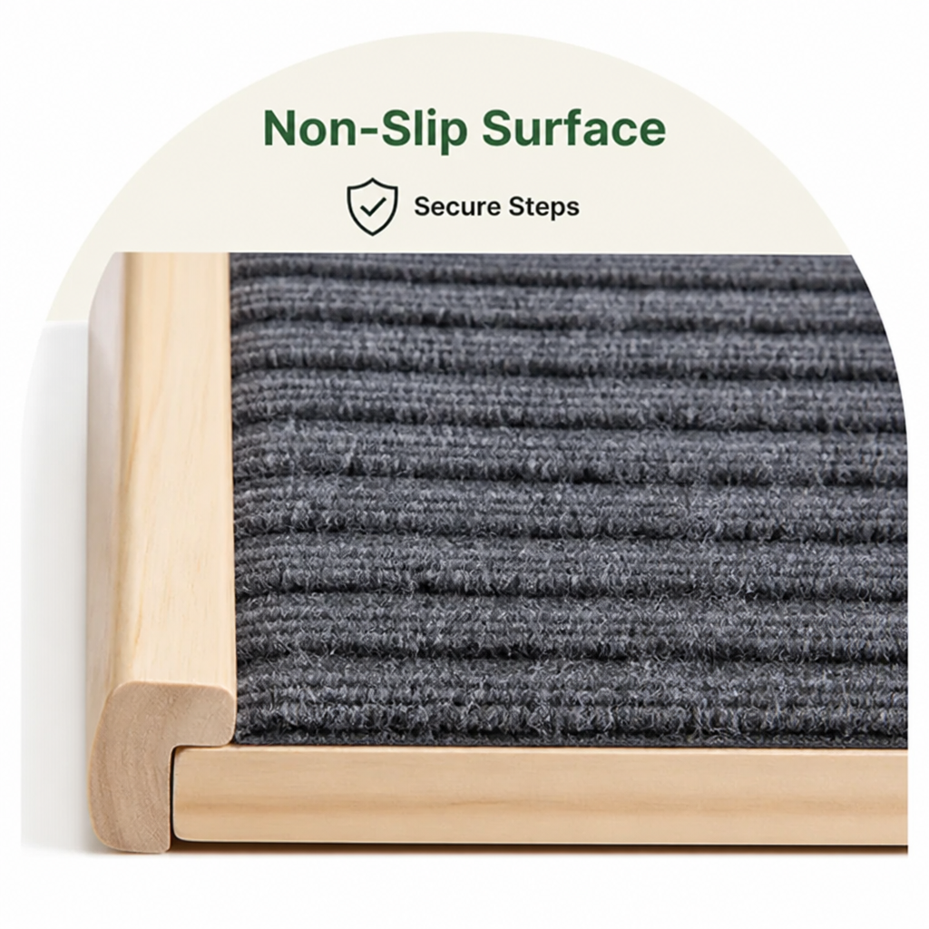 Ortekor Foldable Solid Wood & Non-Slip Pet Ramp