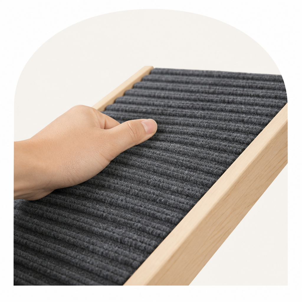 Ortekor Foldable Solid Wood & Non-Slip Pet Ramp