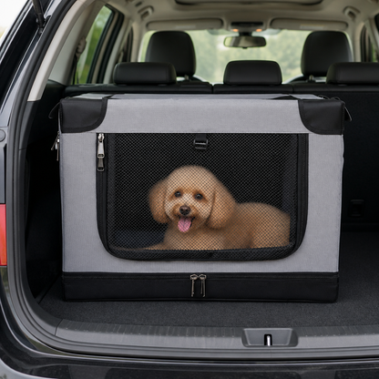Ortekor Foldable & Ventilated Car Kennel (Small)