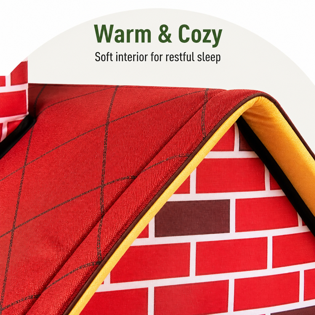 Ortekor Foldable Warm Plush Pet House