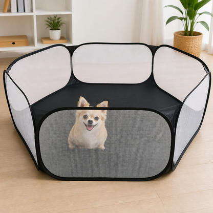 Ortekor Foldable Zipper Top Pet Playpen