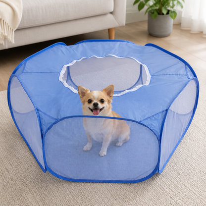 Ortekor Foldable Zipper Top Pet Playpen