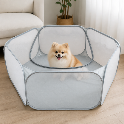 Ortekor Foldable Zipper Top Pet Playpen