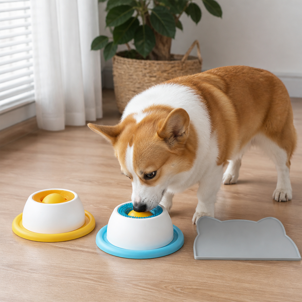 Ortekor Food-Grade Silicone & Non-Slip Lick Mat (Slow Feeder)