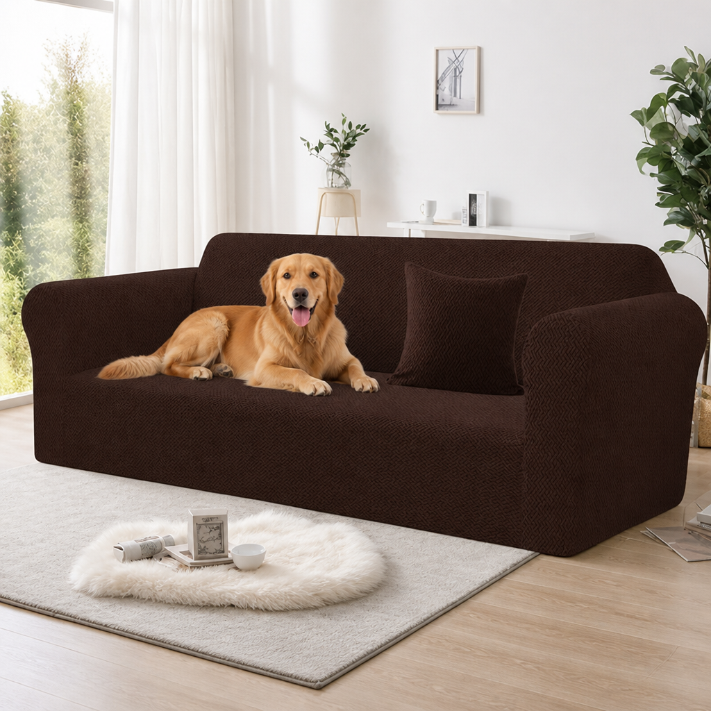 Ortekor Four-Way Stretch & Non-Slip Sofa Cover (T-Shaped)