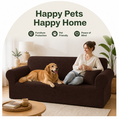 Ortekor Four-Way Stretch & Non-Slip Sofa Cover (T-Shaped)
