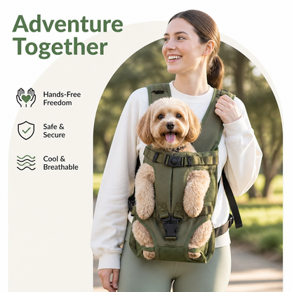 Ortekor Hands-Free Adjustable & Breathable Front Carrier Backpack