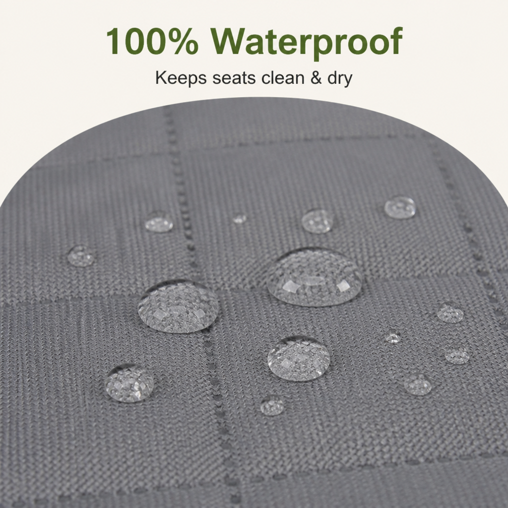 Ortekor Heavy-Duty 600D Oxford Waterproof & Non-Slip Back Seat Cover (Zippered Seat Access)