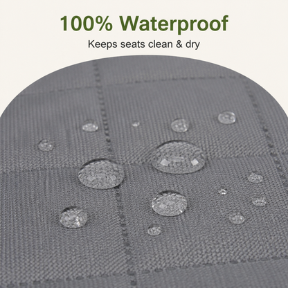 Ortekor Heavy-Duty 600D Oxford Waterproof & Non-Slip Back Seat Cover (Zippered Seat Access)