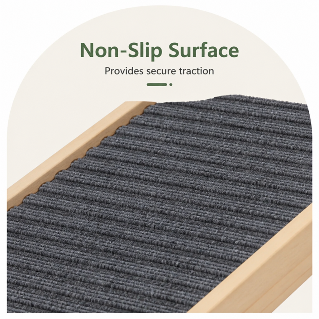 Ortekor Height-Adjustable & Foldable Non-Slip Dog Ramp