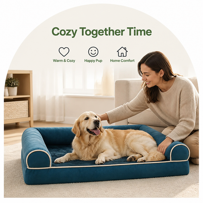 Ortekor High-Density Egg Tray & Non-Slip Dog Bed (Removable Cover)
