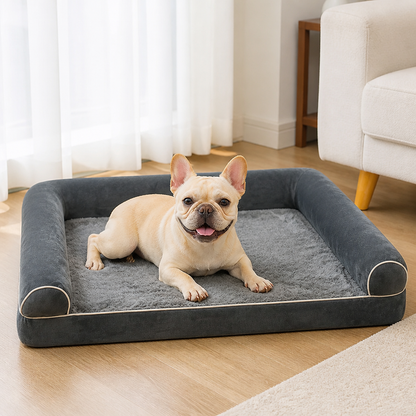 Ortekor High-Density Egg Tray & Non-Slip Dog Bed (Removable Cover)