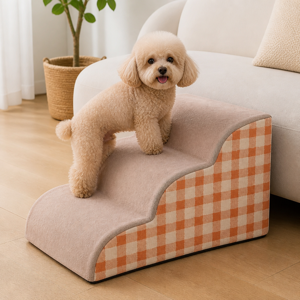 Ortekor High-Density Foam & Non-Slip Dog Stairs (2-3 Steps)