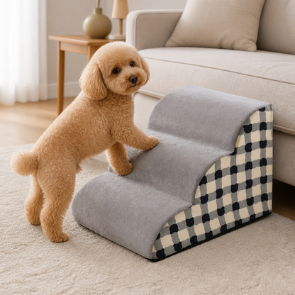 Ortekor High-Density Foam & Non-Slip Dog Stairs (2–4 Steps)