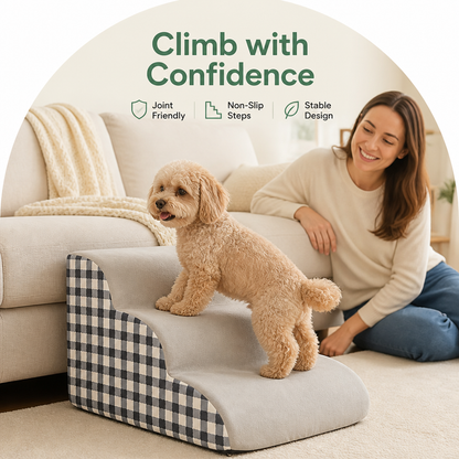 Ortekor High-Density Foam & Non-Slip Dog Stairs (2–4 Steps)