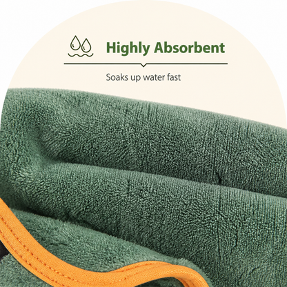 Ortekor Highly Absorbent & Quick-Dry Hooded Dog Towel (Bathrobe Style)
