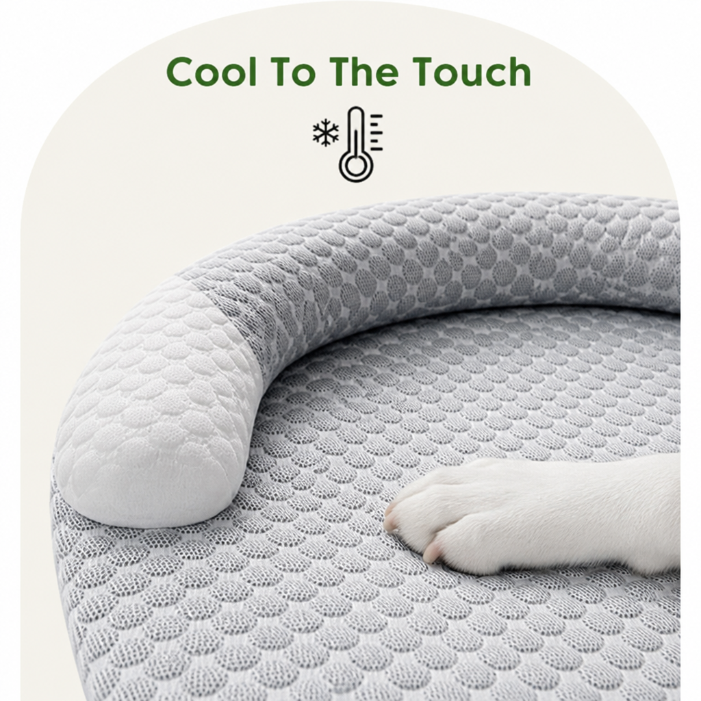 Ortekor Honeycomb Cooling Non-Slip Dog Mat (Removable Cover)