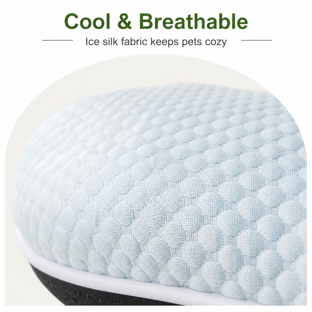 Ortekor Ice Silk Cooling 3D Egg Foam Dog Bed